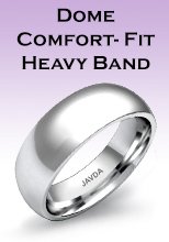 Dome Comfort-Fit Heavy Band Rings