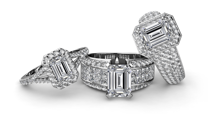 emerald diamond engagement rings