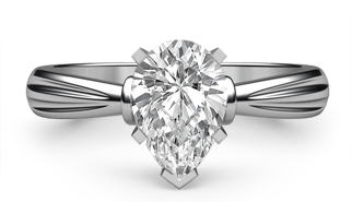 pear classic solitaire ring