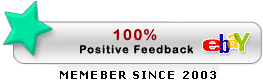 100% Positive eBay feedback