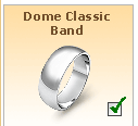 Dome Classic Gold Wedding Band