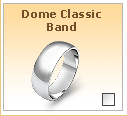 Dome Classic Gold Wedding Band