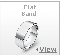 Flat Gold Wedding Band