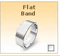 Flat Gold Wedding Band