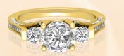 Three Stone Engagement Ring