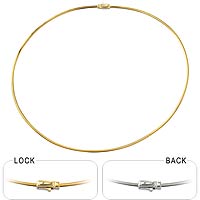 14k Two Tone Gold Omega Chain (2mm,18
