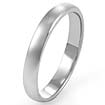 14k Plain Solid White Gold Wedding Band Ring 3mm