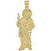 18.1g 14K Yellow Gold Religious Charm