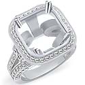 2.25Ct Cushion Diamond Vintage Engagement Ring Setting 14k Gold