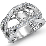 1.2 ct Round Diamond Women Engagement Ring W Gold.