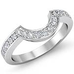 1.15 ct Baguette Diamond Engagement Ring Setting W Gold.