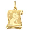 14K Yellow Gold All Zodiac Signs Charms Pendants