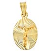 1.3g 14K Yellow Gold Stamped Religious Charm