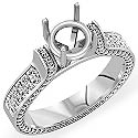 2Ct Princess Round Diamond Engagement Ring 14k W Gold