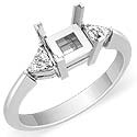 0.30 Ct Diamond 3Stone Anniversary Ring Princess Setting 14k WG