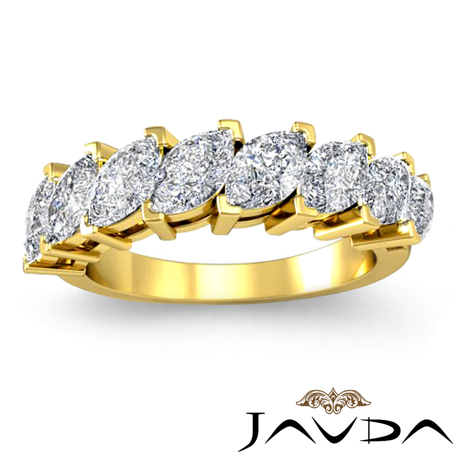 wedding bands marquise cut