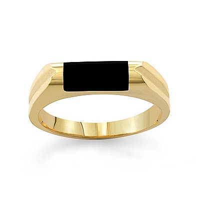 Onyx Jewelry  Women on 14k Solid Yellow Gold Genuinte Black Onyx Women S Ring