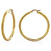 14k Yellow Gold Latch Back Ladies' Hoop Tube Earrings