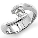 0.30Ct Round Diamond Soliatire Engagement Ring 14k White Gold