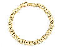 14K Y Gold Italian fancy link bracelet (8.25