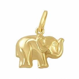 1.3g 14K Yellow Gold Italian Elephant Charm
