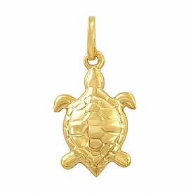 1.3g 14K Yellow Gold Italian Turtle Charm