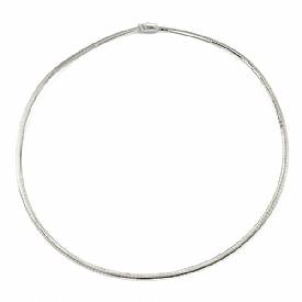 14k Gold Two Tone Omega Chain (3mm,18",16.76g)