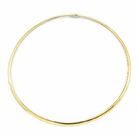 14k Two Tone Gold Omega Chain (4mm,18",22.05g)