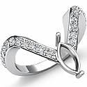 0.35Ct Diamond Fashion Engagement Ring Marquise Setting W Gold