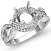 1 Ct Round Antique Diamond Engagement Ring W Gold Setting