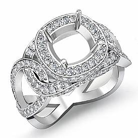 1.8 Ct Cushion Diamond Engagement Ring Antique Setting W Gold