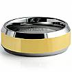 Men Tungsten Carbide Wedding Band All Polished High Comfort Fit 8mm Ring