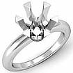 Round Diamond Engagement Solitaire Ring 14k White Gold Setting