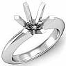 Round Diamond Engagement Solitaire Ring 14k White Gold Setting