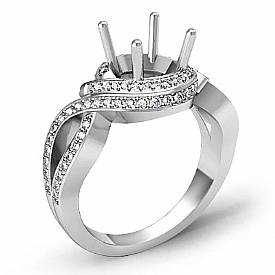 1 Ct Round Antique Diamond Engagement Ring W Gold Setting