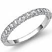 0.75Ct Pave Diamond Wedding Band Matching Set 14k White Gold