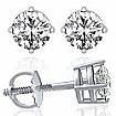 1/4 Ct. Round Diamond Stud Earring 14k White Gold