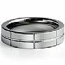 Men Tungsten Carbide Wedding Grooved Band High Polish Comfort Fit 6m Ring
