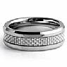 Men Tungsten Carbide Wedding Band Carbon Fiber Inlay Comfort Fit 8mm Ring