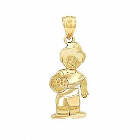 1.2g 14k Yellow Gold Domestic Light Boy Charm