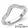Round Diamond Women's Half Wedding Band Engagement Ring 14k White Gold 0.65Ct