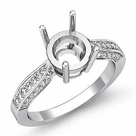 .40 CT Round Diamond Classic Engagement Ring Setting W Gold
