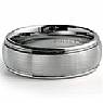 Men Tungsten Carbide Wedding Polish Band Dome Brush Comfort Fit 8mm Ring
