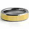 Men Tungsten Carbide Wedding Polish Band Gold Plated Comfort Fit 6mm Ring