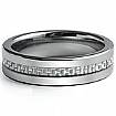 Men Tungsten Carbide Wedding Band Carbon Fiber Inlay Comfort Fit 6mm Ring