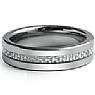 Men Tungsten Carbide Wedding Band Carbon Fiber Inlay Comfort Fit 6mm Ring