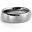 Men Tungsten Carbide Wedding Dome Band High Polished Comfort Fit 7mm Ring