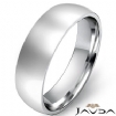 5.5g 4sz Men's Dome Wedding Band 6mm comfort fit 14k gold white
