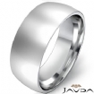 7.4g 4sz Men's Dome Wedding Band 8mm comfort fit 14k gold white