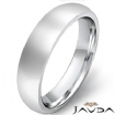 6g 4sz Men's Dome Wedding Band 5mm heavy & comfort fit 14k gold white